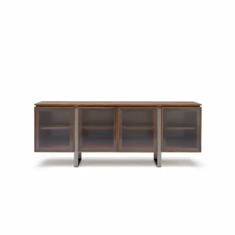 Arte Brotto Leonardo - Aparador com portas de vidro